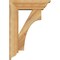 Ekena Millwork Westlake Traditional Rough Sawn Bracket w/ Offset Brace, Western Red Cedar, 6"W x 18"D x 26"H BKT0604X18X26WTL01RWR - alternate 3